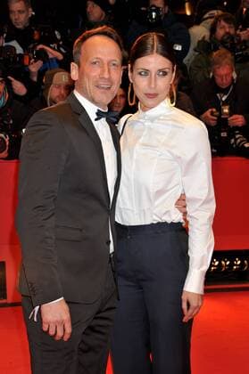 67. Berlinale - Premiere Eröffnungsfilm Django 67th Berlin International Film Festival. Festival Internazionale del Cinema di Berlino. Red Carpet film Django . Pictured: Wotan Wilke Moehring; Cosima Lohse  Copyright: xLennyx xIPAx xPoolxRoma2x
