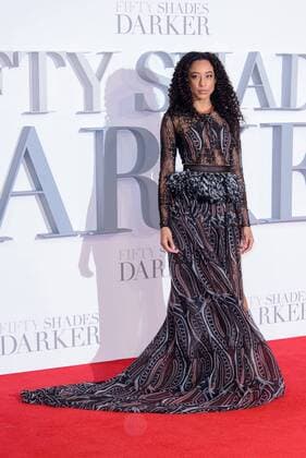 . 09 02 2017. London, United Kingdom. Corinne Bailey Rae arrives at the Fifty Shades Darker - UK film premiere. Odeon, Leicester Square.  xChrisxJosephx xi-Imagesx IIM-14351-0015