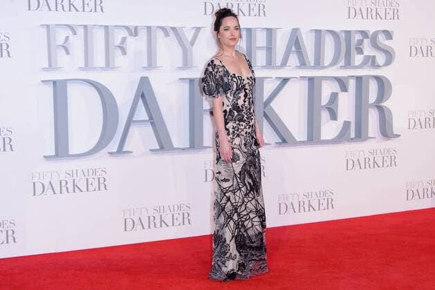 . 09 02 2017. London, United Kingdom. Dakota Johnson arrives at the Fifty Shades Darker - UK film premiere. Odeon, Leicester Square.  xChrisxJosephx xi-Imagesx IIM-14351-0074