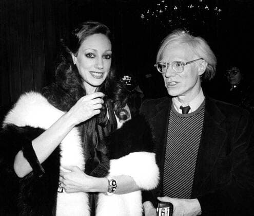 Mar. 21, 2005 - MARISA BERENSON AND ANDY WARHOL. NY699.Â - ZUMAg49_ 20050321_gaf_g49_336 Copyright: xBudxStraussx