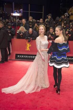 Franziska Petri and Alina Levshin attending the opening ceremony with the Django premiere at the 67th Berlin International Film Festival Berlinale 2017 at Berlinale Palast on February 9, 2017 in Berlin, Germany. Foto:xF.xKernx xFuturexImage