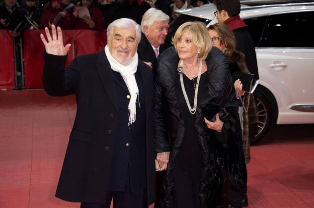 Mario Adorf and his wife Monique Faye attending the opening ceremony with the Django premiere at the 67th Berlin International Film Festival Berlinale 2017 at Berlinale Palast on February 9, 2017 in Berlin, Germany. Foto:xF.xKernx xFuturexImage