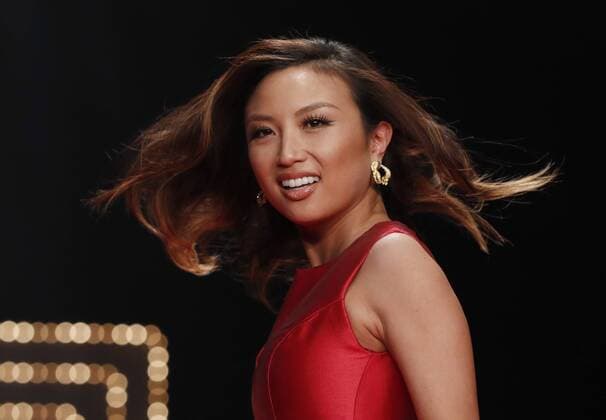 Jeannie Mai walks on the runway at The American Heart Association s Go Red For Women Red Dress Collection 2017 fashion show presented by Macy s on February 9, 2017 in New York City.  NYP20170209142 JOHNxANGELILLO
