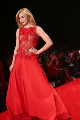 February 9, 2017 - New York, New York, U.S. - PEYTON LIST attends the American Heart Association s Go Red for Women Red Dress Collection, presented by Macy s.Hammerstein Ballroom,NYC.February 9, 2017.Photos by , Photos Inc.2017 New York U.S. - ZUMAms4_ 20170209_zaf_ms4_002 Copyright: xSoniaxMoskowitzx
