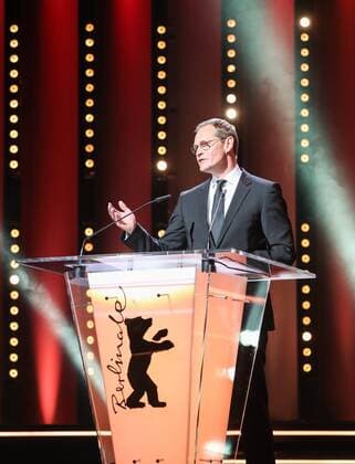 (170210) -- BERLIN, Feb. 10, 2017 -- Mayor of Berlin Michael Mueller delivers a speech during the opening ceremony of the 67th Berlinale International Film Festival in Berlin, capital of Germany, on Feb. 9, 2017. The 67th Berlinale International Film Festival opened Thursday with screening of the French film Django . )(yk) GERMANY-BERLIN-67TH BERLINALE-OPENING CEREMONY ShanxYuqi 