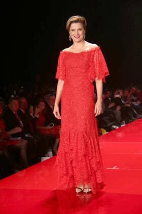 February 9, 2017 - New York, New York, U.S. - LUCY LAWLESS attends the American Heart Association s Go Red for Women Red Dress Collection, presented by Macy s.Hammerstein Ballroom,NYC.February 9, 2017.Photos by , Photos Inc.2017 New York U.S. - ZUMAms4_ 20170209_zaf_ms4_013 Copyright: xSoniaxMoskowitzx
