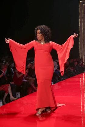 February 9, 2017 - New York, New York, U.S. - LORRAINE TOUSSAINT attend the American Heart Association s Go Red for Women Red Dress Collection, presented by Macy s.Hammerstein Ballroom,NYC.February 9, 2017.Photos by , Photos Inc.2017 New York U.S. - ZUMAms4_ 20170209_zaf_ms4_016 Copyright: xSoniaxMoskowitzx