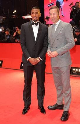 Jerome Agyenim Boateng und Kai Pflaume vor dem Berlinale Palast Theater am Potsdamer Platz, Marlene-Dietrich-Platz, Berlin, bei der Premiere zu dem Film - Django - im Rahmen der 67. Berlinale Internationale Filmfestspiele 66th Berlin International Film Festival Berlinale 2016, La Berlinale - Le 66e festival international du film de Berlin. Copyright imago stock&people GmbH Tinkeres Datum: 09.02.2017 Berlinale Django