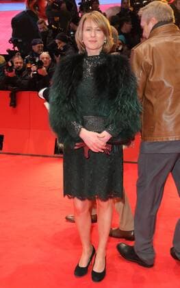 Corinna Harfouch vor dem Berlinale Palast Theater am Potsdamer Platz, Marlene-Dietrich-Platz, Berlin, bei der Premiere zu dem Film - Django - im Rahmen der 67. Berlinale Internationale Filmfestspiele 66th Berlin International Film Festival Berlinale 2016, La Berlinale - Le 66e festival international du film de Berlin. Copyright imago stock&people GmbH Tinkeres Datum: 09.02.2017 Berlinale Django