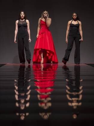 USA: Red Dress Collection 2017 Rachel Platten in Marchesa performs for the Red Dress Collection 2017 fashion show by Macys at Hammerstein Ballroom at Manhattan Center benefit American Heart Association  LevxRadin