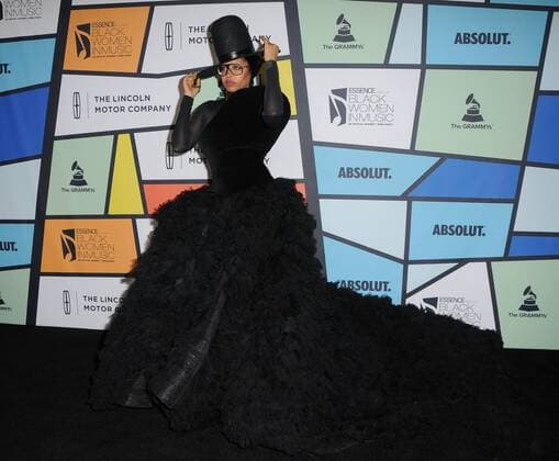 February 9, 2017 - Hollywood, CA, United States - 09 February 2017 - Hollywood, California - Erykah Badu. 8th Annual Essence Black Women In Music held at the NeueHouse Hollywood. Photo Credit: AdMedia Hollywood United States - ZUMAa123 20170209_zaa_a123_006 Copyright: xBirdiexThompsonx