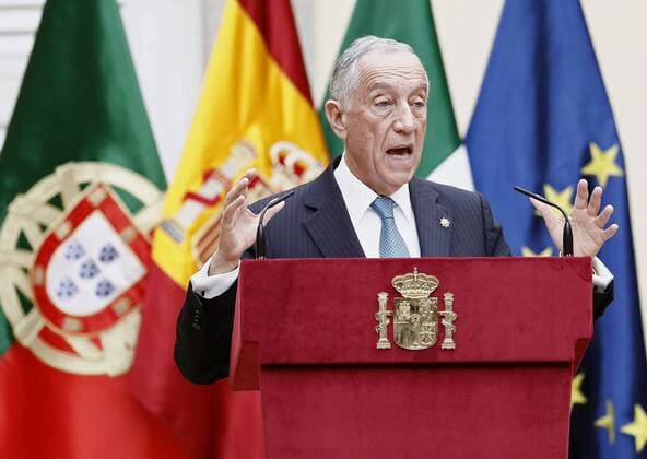 Portuguese president, Marcelo Rebelo de Sousa, delivers his speech during the 11th COTEC Annual Summit at El Pardo palace in Madrid, Spain, 10 February 2017. 11TH COTEC ANNUAL SUMMIT !ACHTUNG: NUR REDAKTIONELLE NUTZUNG!  Copyright: xMariscalx GRA129 20170210-636223368999245495