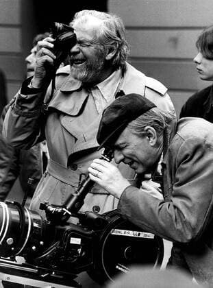 May 3, 2005 - INGMAR BERGMAN WITH SVEN NYKVIST SHOOTING THE MOVIE FANNY AND ALEXANDER 1981.Â - ZUMAg49_ 20050503_gaf_g49_265 Copyright: xPressensxIpolx