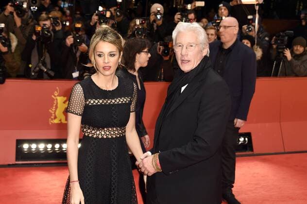 Richard Gere and his girlfriend Alejandra Silva attending the The Dinner premiere at the 67th Berlin International Film Festival Berlinale 2017 at Berlinale Palast on February 10, 2017 in Berlin, Germany. Foto:xF.xKernx xFuturexImage