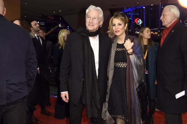 Richard Gere and his girlfriend Alejandra Silva attending the The Dinner premiere at the 67th Berlin International Film Festival Berlinale 2017 at Berlinale Palast on February 10, 2017 in Berlin, Germany. Foto:xF.xKernx xFuturexImage
