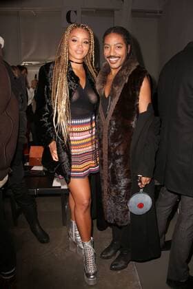 February 10, 2017 - New York, New York, U.S. - LION BABE (JILLIAN HERVEY), JEFFREY C. WILLIAMS attend the Pamella Roland F W 2017 Fashion Show.Pier 59, Chelsea Piers, NYC.February 10, 2017.Photos by , Photos Inc.2017 New York U.S. - ZUMAms4_ 20170210_zaf_ms4_007 Copyright: xSoniaxMoskowitzx