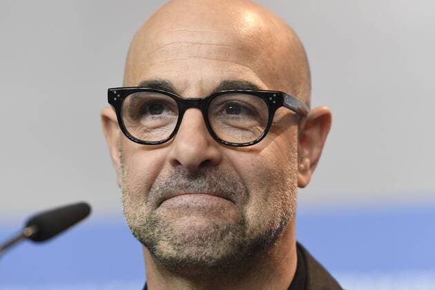 Regisseur Stanley Tucci während der Pressekonferenz zum Film FINAL PORTRAIT anlässlich der 67. Berlinale 67. Internationale Filmfestspiele Berlin