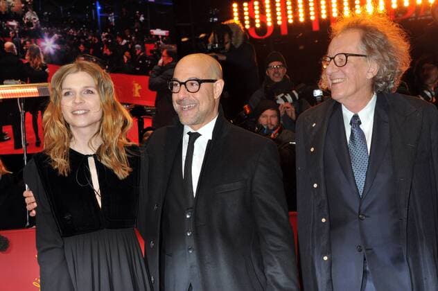 67th Berlin International Film Festival. Red Carpet film Final Portrait . Pictured: Clemence Poesy, Joeffery Rush, Stanley Tucci  Copyright: xLennyx xIPAx xPoolxRoma2x