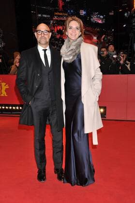 67th Berlin International Film Festival. Festival Internazionale del Cinema di Berlino. Red Carpet film Final Portrait . Pictured: Stanley Tucci, Felicity Blunt  Copyright: xLennyx xIPAx xPoolxRoma2x