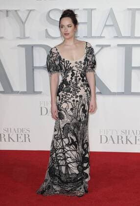 American actress Dakota Johnson attending the Fifty Shades Darker UK premiere, held at London s Odeon Leicester Square. FEBRUARY 9th 2017  GBHx17302