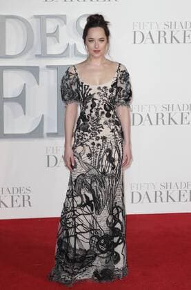 American actress Dakota Johnson attending the Fifty Shades Darker UK premiere, held at London s Odeon Leicester Square. FEBRUARY 9th 2017  GBHx17302