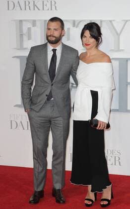 Northern Irish actor Jamie Dornan and wife Amelia Warner attending the Fifty Shades Darker UK premiere, held at London s Odeon Leicester Square. FEBRUARY 9th 2017  GBHx17302