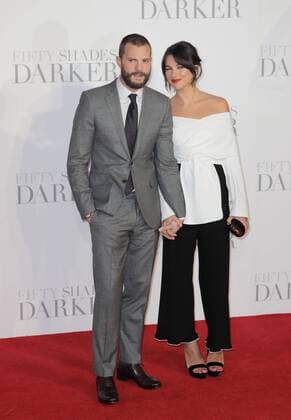 Northern Irish actor Jamie Dornan and wife Amelia Warner attending the Fifty Shades Darker UK premiere, held at London s Odeon Leicester Square. FEBRUARY 9th 2017  GBHx17302