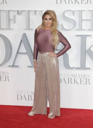 English glamour model Katie Price attending the Fifty Shades Darker UK premiere, held at London s Odeon Leicester Square. FEBRUARY 9th 2017  GBHx17302