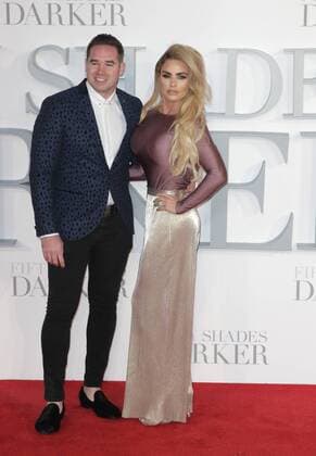 English glamour model Katie Price and husband Kieran Hayler attending the Fifty Shades Darker UK premiere, held at London s Odeon Leicester Square. FEBRUARY 9th 2017  GBHx17302