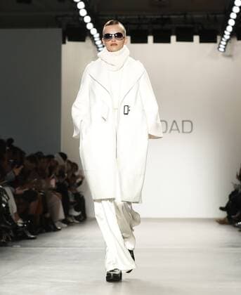 A model walks on the runway at the Verdad FW 17 show at New York Fashion Week at Pier 59 Studios on February 12, 2017 in New York City.  NYP20170212132 JOHNxANGELILLO
