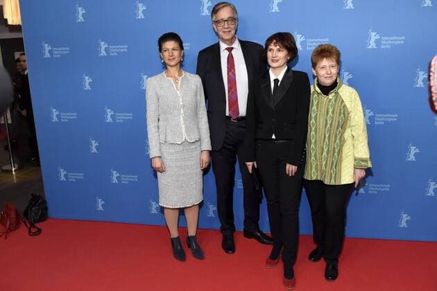 Sahra Wagenknecht, Dietmar Bartsch, Katja Kipping und Petra Pau bei der Premiere von Le jeune Karl Marx The Young Karl Marx Der junge Karl Marx auf der Berlinale 2017 67. Internationale Filmfestspiele Berlin im Friedrichstadt-Palast. Berlin, 12.02.2017 Foto:xC.xNiehausx xFuturexImage