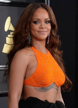 Singer Rihanna arrives for the 59th annual Grammy Awards held at Staples Center in Los Angeles on February 12, 2017.  LAP201702121170 JIMxRUYMEN
