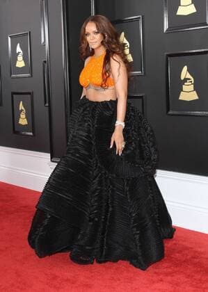 February 12, 2017 - Los Angeles, CA, United States - 12 February 2017 - Los Angeles, California - Rihanna. 59th Annual GRAMMY Awards held at the Staples Center. Photo Credit: AdMedia Los Angeles United States - ZUMAa123 20170212_zaa_a123_004 Copyright: xAdmediax