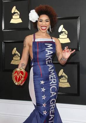 February 12, 2017 - Los Angeles, CA, United States - 12 February 2017 - Los Angeles, California - Joy Villa. 59th Annual GRAMMY Awards held at the Staples Center. Photo Credit: AdMedia Los Angeles United States - ZUMAa123 20170212_zaa_a123_118 Copyright: xAdmediax
