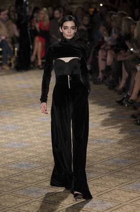 New York: Fashion Week Fall 2017 Christian Siriano Model walks runway for Christian Siriano collection during New York Fashion week Fall 2017 at Plaza Hotel  LevxRadin