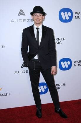 February 12, 2017 - Los Angeles, CA, United States - 12 February 2017 - Los Angeles, California - Chester Bennington. Warner Music Group Hosts Annual Grammy Celebration held at Milk Studios. Photo Credit: AdMedia Los Angeles United States - ZUMAa123 20170212_zaa_a123_234 Copyright: xBirdiexThompsonx