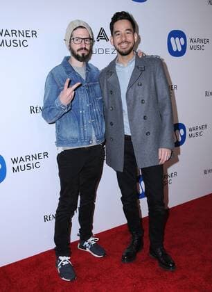 February 13, 2017 - Los Angeles, CA, United States - 12 February 2017 - Los Angeles, California - Brad Delson, Mike Shinoda. Warner Music Group Hosts Annual Grammy Celebration held at Milk Studios. Photo Credit: AdMedia Los Angeles United States - ZUMAa123 20170213_zaa_a123_013 Copyright: xBirdiexThompsonx