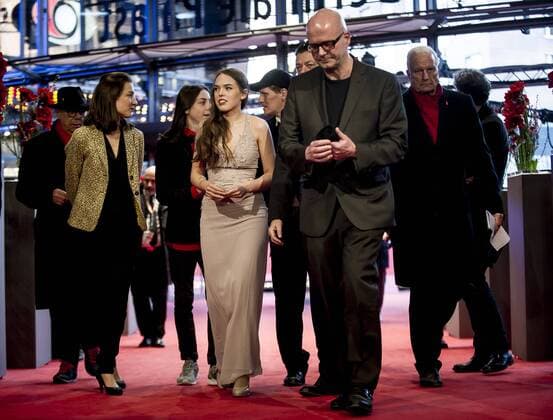 February 13, 2017 - Berlin, Germany - Actress Hanna Karlberg (C) attends the Bright Nights (Helle Naechte) premiere during the 67th Berlinale International Film Festival Berlin at Berlinale Palace on February 13, 2017 in Berlin, Germany. Berlin Germany  - ZUMAn230 20170213_zaa_n230_003 Copyright: xCoolmediax