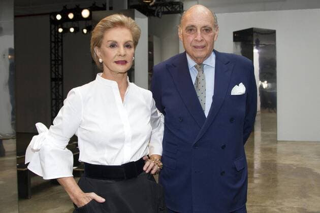 Reinaldo and Carolina Herrera pose for Efe during the Fall Winter 2017 collection fashion show by the Venezuelan designer during New York Fashion Week in New York, United States, 13 February 2017. CAROLINA HERRERA AT NEW YORK FASHION WEEK !ACHTUNG: NUR REDAKTIONELLE NUTZUNG!  Copyright: xMiguelxRajmilx NYC001 20170213-636226110407269900
