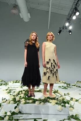 Models pose at the Memere presentation at New York Fashion Week: Pier 59 Studios on February 13, 2017 in New York City.  NYP201702131099 ANDREAxHANKS