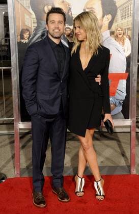 Rob McElhenney & wife Kaitlin Olson FIST FIGHT FILM PREMIERE Los Angeles Patrick Rideaux PicturePerfect
