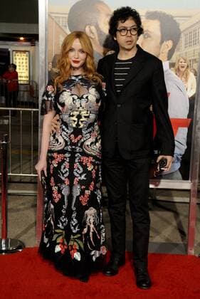 Christina Hendricks & husband Geoffrey Arend FIST FIGHT FILM PREMIERE Los Angeles Patrick Rideaux PicturePerfect