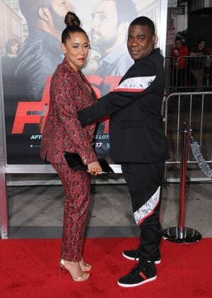 February 13, 2017 - Westwood, CA, United States - 13 February 2017 - Westwood, California - Tracy Morgan, Megan Wollover. Fist Fight Los Angeles premiere held at Regency Village Theatre. Photo Credit: AdMedia Westwood United States - ZUMAa123 20170213_zaa_a123_055 Copyright: xBirdiexThompsonx
