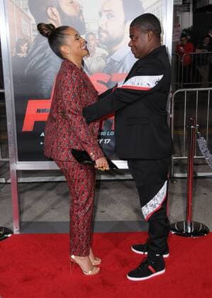 February 13, 2017 - Westwood, CA, United States - 13 February 2017 - Westwood, California - Tracy Morgan, Megan Wollover. Fist Fight Los Angeles premiere held at Regency Village Theatre. Photo Credit: AdMedia Westwood United States - ZUMAa123 20170213_zaa_a123_060 Copyright: xBirdiexThompsonx