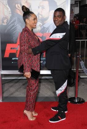 February 13, 2017 - Westwood, CA, United States - 13 February 2017 - Westwood, California - Tracy Morgan, Megan Wollover. Fist Fight Los Angeles premiere held at Regency Village Theatre. Photo Credit: AdMedia Westwood United States - ZUMAa123 20170213_zaa_a123_063 Copyright: xBirdiexThompsonx