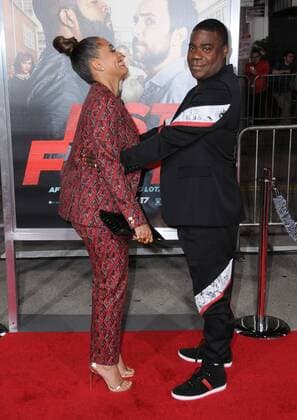 February 13, 2017 - Westwood, CA, United States - 13 February 2017 - Westwood, California - Tracy Morgan, Megan Wollover. Fist Fight Los Angeles premiere held at Regency Village Theatre. Photo Credit: AdMedia Westwood United States - ZUMAa123 20170213_zaa_a123_065 Copyright: xBirdiexThompsonx