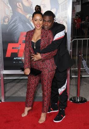 February 13, 2017 - Westwood, CA, United States - 13 February 2017 - Westwood, California - Tracy Morgan, Megan Wollover. Fist Fight Los Angeles premiere held at Regency Village Theatre. Photo Credit: AdMedia Westwood United States - ZUMAa123 20170213_zaa_a123_069 Copyright: xBirdiexThompsonx