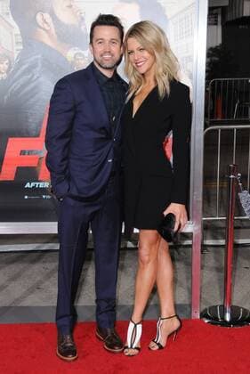 February 13, 2017 - Westwood, CA, United States - 13 February 2017 - Westwood, California - Katie Olson, Rob McElhenney. Fist Fight Los Angeles premiere held at Regency Village Theatre. Photo Credit: AdMedia Westwood United States - ZUMAa123 20170213_zaa_a123_151 Copyright: xBirdiexThompsonx