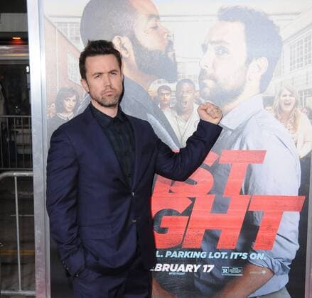 February 13, 2017 - Westwood, CA, United States - 13 February 2017 - Westwood, California - Rob McElhenney. Fist Fight Los Angeles premiere held at Regency Village Theatre. Photo Credit: AdMedia Westwood United States - ZUMAa123 20170213_zaa_a123_153 Copyright: xBirdiexThompsonx