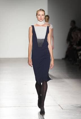 New York Fashion week Fall 2017 - Zang Toi Model walks runway for Zang Toi collection during New York Fashion week Fall 2017 at Pier 59  LevxRadin